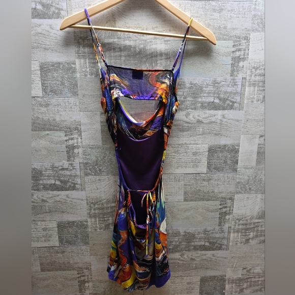 Blanc Piccasso Mesh Miami Cut Out Mini Dress - Picture 7 of 8